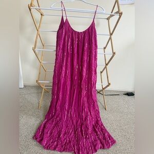 En Creme Fuchsia Maxi Dress